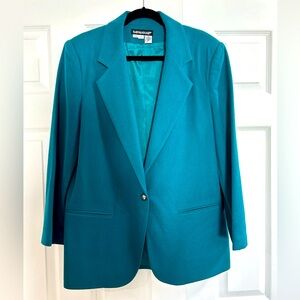 Savannah woman’s blazer in turquoise. Size 12. Great quality & condition. $25